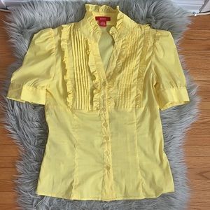 Puff Sleeve Ruffle Blouse